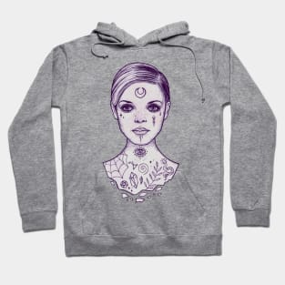 Tattooed Witch Girl Hoodie